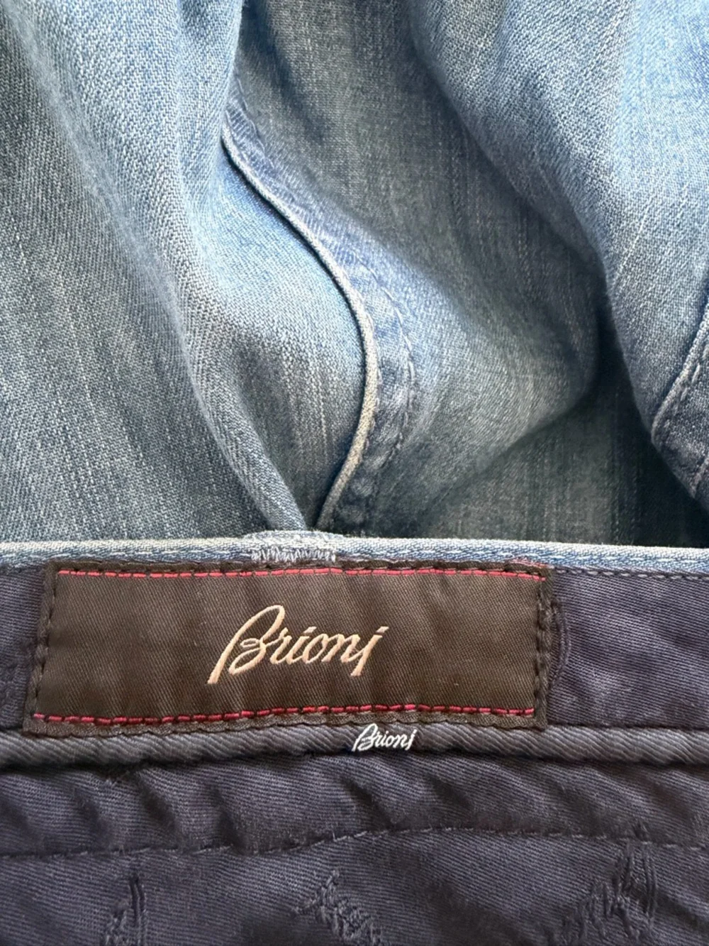 Brioni Light Blue Straight-Leg Men's Jeans